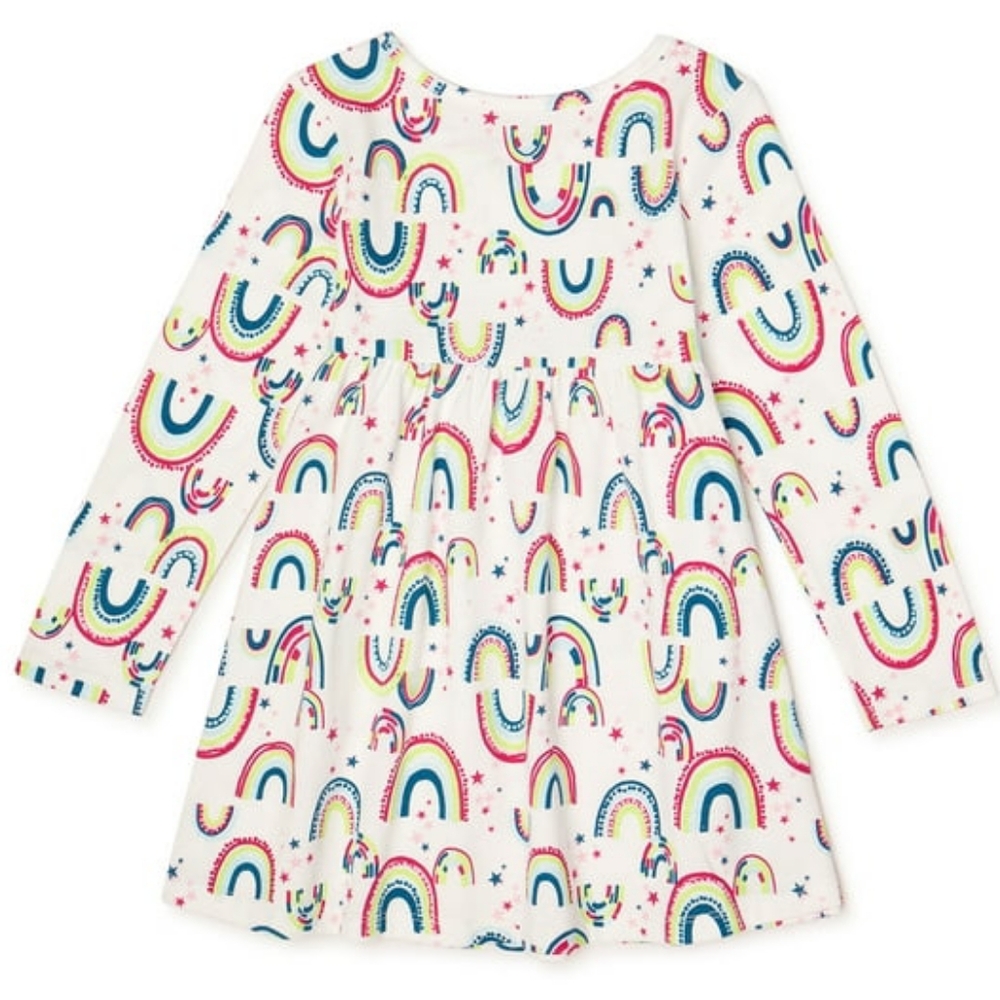 Rainbow Delight Long Sleeve Dress